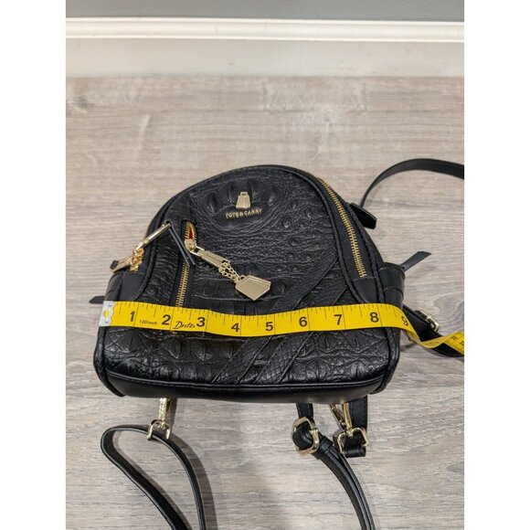 Tote & Carry Apollo 2 BFF Faux Leather Mini Backpack Crocodile Embossed Texture - Picture 9 of 16